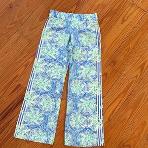 Lilly Pulitzer Vibrant Blue and Green Patterned Pants